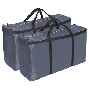Unique Bargains Camping 210D Oxford Waterproof Storage Bag with Double Zippers 2 Pcs - 1 of 3