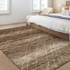 Modern Abstract Machine Washable Area Rugs for Living Room Ultra Soft Non Slip Low Pile Carpet for Bedroom Dining Room - 4 of 4