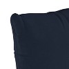 18"x18" Polyester Fill Pillow with Welt in Velvet Navy - Skyline Furniture: Luxury Indoor Square Accent, Zippered - 3 of 4