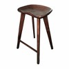 Tractor Contemporary Carved Wood Barstool - 30" Bar Chair - 4 of 4