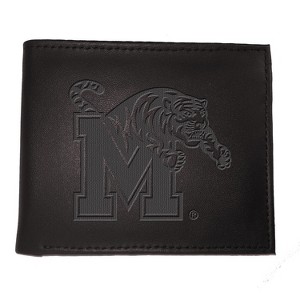 Evergreen NCAA Memphis Tigers Black Leather Bifold Wallet Officially Licensed with Gift Box - 1 of 1