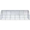 vidaXL Chicken Coop Silver Galvanized Steel Large Durable Chicken Coop - 3 of 4