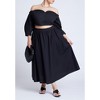 ELOQUII Women's Plus Size Off The Shoulder Sweetheart Neckline Top - 4 of 4