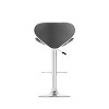 Set of 2 Adjustable Curved Form Fitting Leatherette Barstool - Corliving - 3 of 4