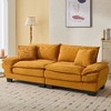 CAVINAS Loveseat Sofa with 2 Supportive Pillows, 23 Inch Corduroy Sofa, Comfy Upholstered Seat Sofa Couch for Bedroom, Living Room, Apartment - 2 of 4
