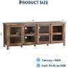 Coucheta 65 ‘’Modern TV Stand for  TV - Center with 4 Sliding Glass Doors & Storage Cabinet, Media Console Table for Living Room(Brown) - 3 of 4