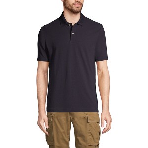Lands' End Men's Short Sleeve Basic Mesh Polo Shirt - 1 of 3