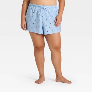 Women's Flannel Pajama Shorts - Auden™ - 1 of 3