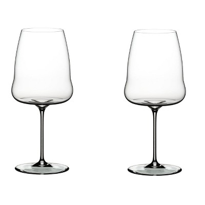 Riedel 1234/41 Winewings Old World Syrah/Shiraz Dishwasher Safe Crystal Red Wine Drinking Glass Stemware (2 Pack)