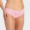 Women's Invisible Edge Thong 3pk - Wild Fable™ Navy/Pink Hearts/Red - 2 of 3