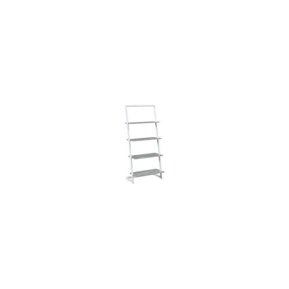 Photos - Wall Shelf 57" Graystone 4 Tier Ladder Bookcase Faux Birch/White - Breighton Home