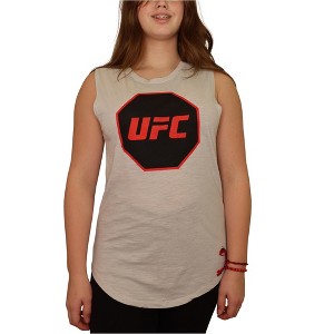 UFC Womens Octagon Logo Tank Top, Grey, Large - 1 of 4