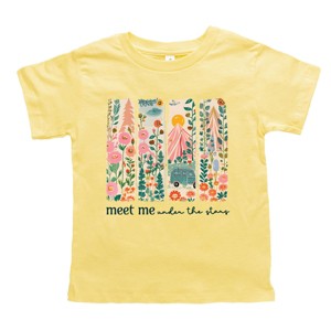 The Juniper Shop Meet Me Under The Stars Toddler Short Sleeve Tee - 5T - Yellow - 1 of 4