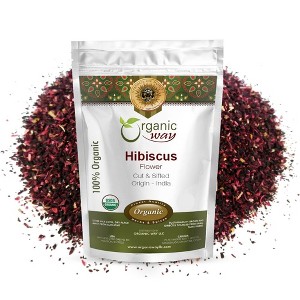 Organic Hibiscus Flower Cut & Sifted 4 Oz - 1 of 4