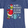 Girls' - Dr. Seuss - The Grinch My Presence Is Your Present Fitted Short Sleeve Graphic T-Shirt - 2 of 4