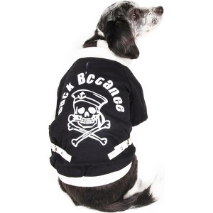 Pet Life Varsity-Buckled Collared Pet Coat - 1 of 4