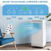 Coucheta 8000 BTU Portable Air Conditioner 3-in-1 with Remote Control, Quiet AC Unit Cools up to 350 Sq.Ft, with Window Kit & 24H Timer - 3 of 4