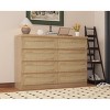 8-Drawer Rattan Dresser, Modern Wooden Storage Chest & Wide Bedside Table for Bedroom Living Room Entryway Closet - 2 of 4