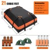 Car Roof Bag Rooftop Cargo Carrier Bag 21Cubic Feet Waterproof for All Cars with/Without Rack, Durable Roof Cargo Bag - 4 of 4