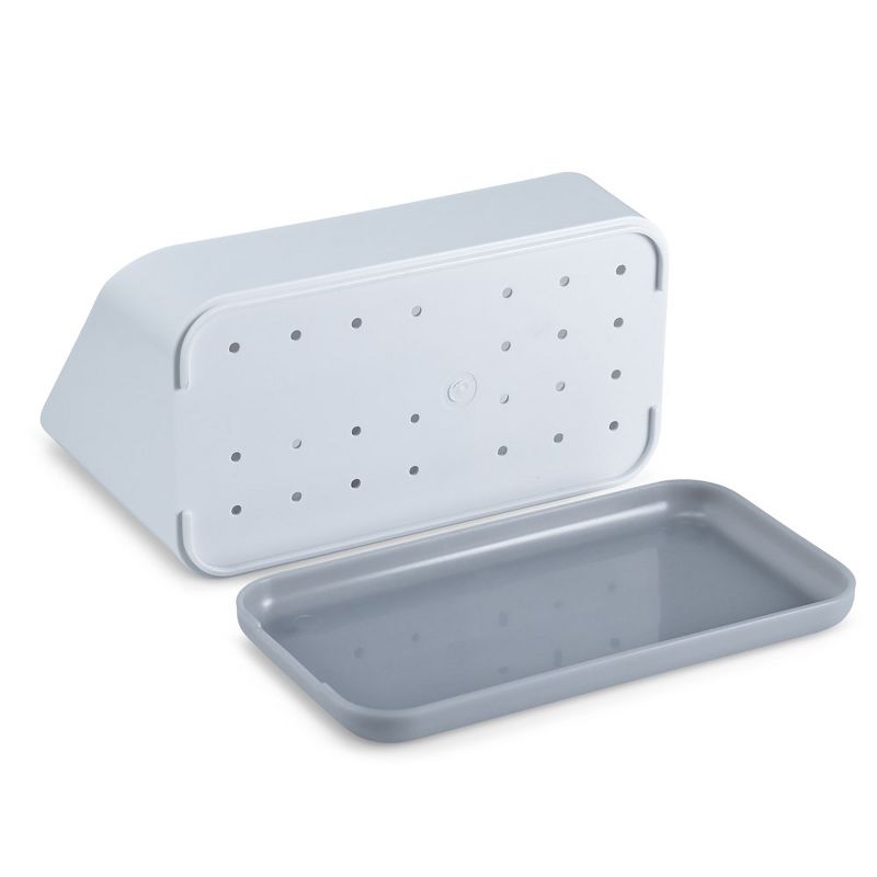 Cheer Collection Kitchen Sink Sponge Organizer with Drip Tray, 5 of 8