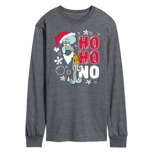 Men's - SpongeBob SquarePants - Ho Ho No Long Sleeve Graphic T-Shirt - 1 of 4