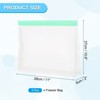 Unique Bargains Reusable Leakproof Zip PEVA Freezer Food Storage Bags 3 Pcs - 2 of 4