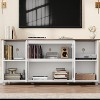 Modern Wooden TV Stand for 70 Inch, Entertainment Center with Storage, Shelves and Glass Doors, Media Console Cabinet Furniture for  Home Office - 4 of 4