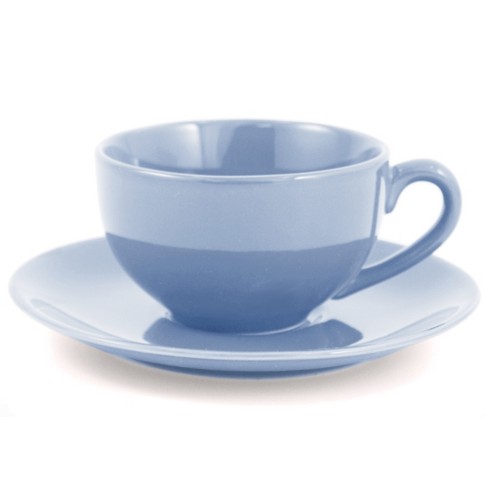 American Atelier Gold Rimmed Teacup And Saucer, Set Of 4, 7.6 Oz Ceramic  Espresso Latte Macchiato Cappuccino Coffee Cups With Reactive Glaze, Navy :  Target