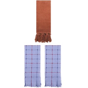REGALWOVEN Cotton Absorbent Soft Decorative Turkish Bath Towel for Bathroom 3 Packs - 1 of 4