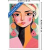Trends International Reinders: Portraits - Vibrant Woman II Framed Wall Poster Prints - 3 of 4