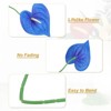 Unique Bargains Artificial Anthurium Lily Flowers for Home Decor 10 Pcs - 3 of 4