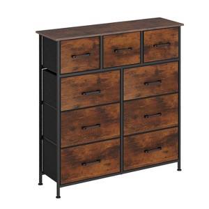 BestMassage 5/8/9-Drawer Fabric Dresser with Wood Top Versatile Storage Cabinet Organizer with Steel Frame - 1 of 4