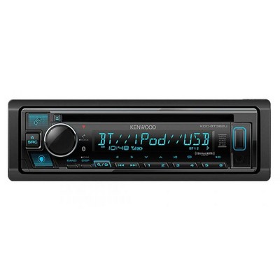 Kenwood KDC-BT382U CD Receiver with Bluetooth, Compatible with Alexa, Front USB & Aux and SiriusXM Ready