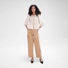 Women's Balloon 3/4 Sleeve Tie-Front Blouse - A New Day™ - 3 of 3