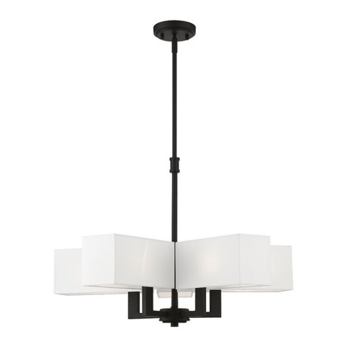 Livex Lighting Rubix 5 - Light Chandelier in  Satin Brass - image 1 of 2