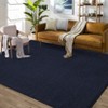 Washable Modern Solid Large Area Rugs for Bedroom Living Room, Soft Non Slip Textured Carpet for Home Office - 3 of 4