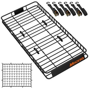 Mockins 84"x39"x6" Rustproof Extendable Roof Rack | Three Length Options - 40/63/84" - 1 of 4