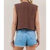 Women's Button Knit Sweater Vest - SUNDAYUP - 3 of 4