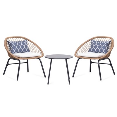 Lausaint Home 3-piece Wicker Bistro Set