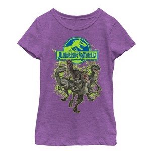 Girl's Jurassic World Velociraptor Squad T-Shirt - 1 of 3