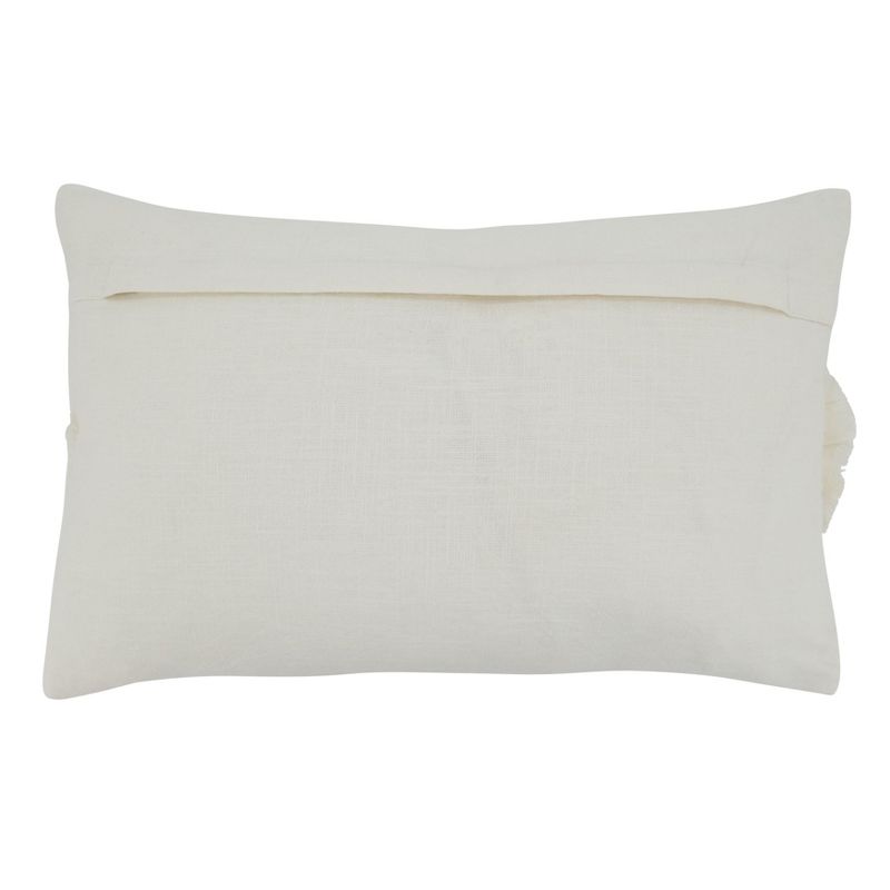 Saro Lifestyle Floral Applique  Decorative Pillow Cover, 2 of 3