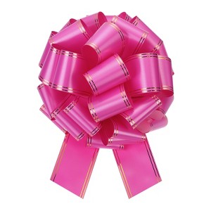 Unique Bargains Large Pull Bow Metallic Car Bows Decorative Gift Wrapping Ribbons - 1 of 4