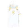 Hudson Baby Infant Girls Cotton Rompers, Mint Lemon - 2 of 4