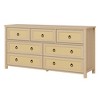 Rattan Dresser for Bedroom, Tall Freestanding Boho Chest of Drawers, Wood Storage Cabinet for Living Room, Closet - 2 of 4