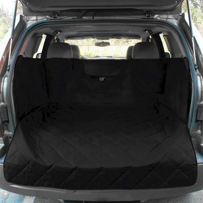 FrontPet FRO-PCC-BLK-XL Extra Large 52 by 48 Inch Adjustable Padded Soft Quilt Interior SUV Cargo Cover Pet Liner with Storage Pocket, Black