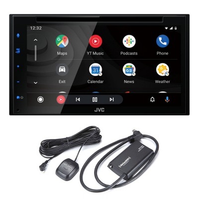 JVC KW-V66BT 6.8" Touchscreen Receiver Compatible with Apple CarPlay & Android Auto Bundled with SXV300v1 Satellite Radio Receiver