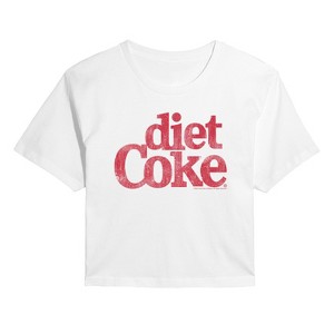 Women's - Coca-Cola - Diet Coke Logo Cropped Graphic T-Shirt - 1 of 4