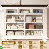 9 Drawer Dresser for Bedroom Dressers & Chests of Drawers w/ Ornately Carved Metal Handles - 4 of 4