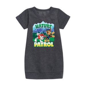 - Paw Patrol - Nature Patrol Graphic Short Sleeve Fleece Dress - 1 of 4