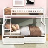 Twin Over Full Bunk Bed with Drawers for Bedroom - 3 of 4